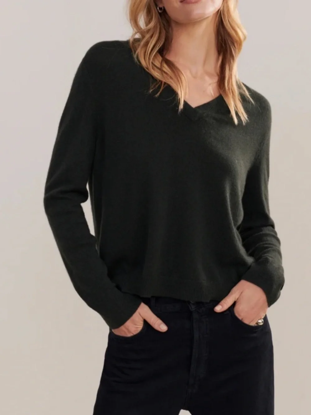 Jenni Kayne Flynn cashmere Sweater size XS in Forest